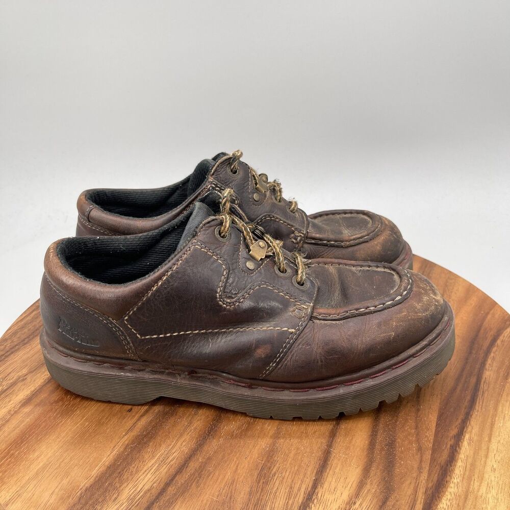 Dr Martens Vintage Chunky Oxfords Mens 11 US, 10 UK Brown Leather Moc Toe 8457
